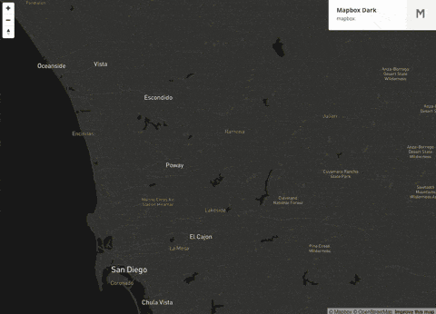 .An introduction to the Mapbox styles — Outdoors, Light & Dark, Streets and Satellite.